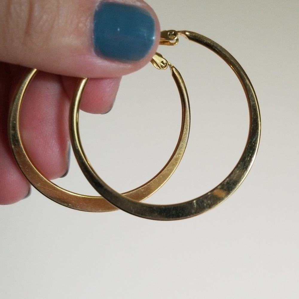 Gold hoop earrings